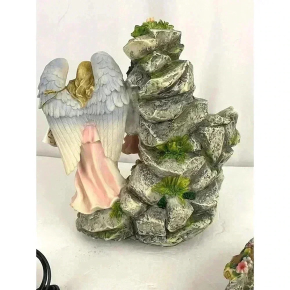 Montefiori Collection Figurine Angel Guarding Children Religious Water Fountain - Picture 10 of 16